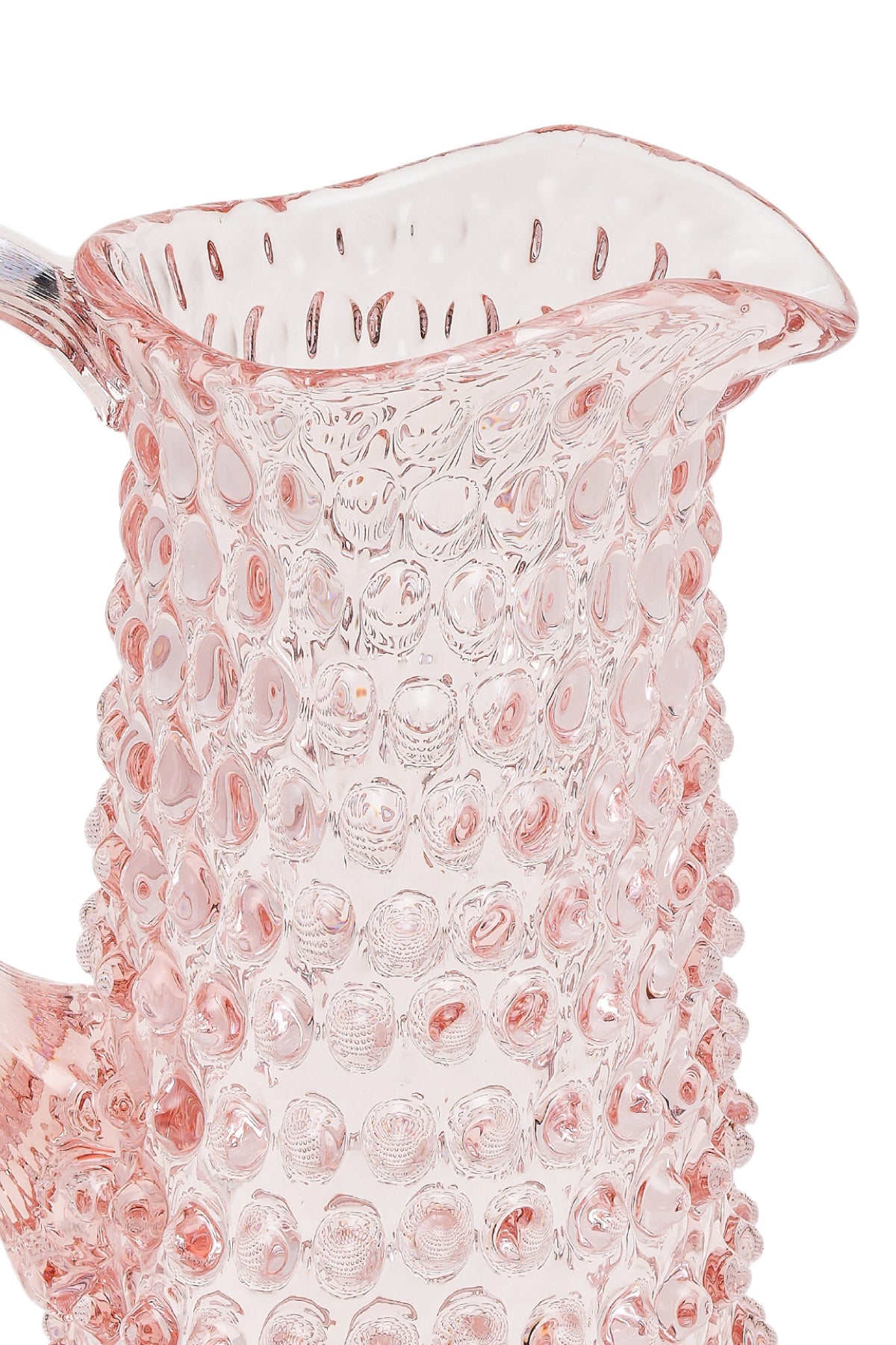 ELSA CRYSTAL Bohemia Lunaria Jug Pink
