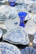 CESKY PORCELAN DUBİ 1860 Cibulak Üçgen Tabak Mavi