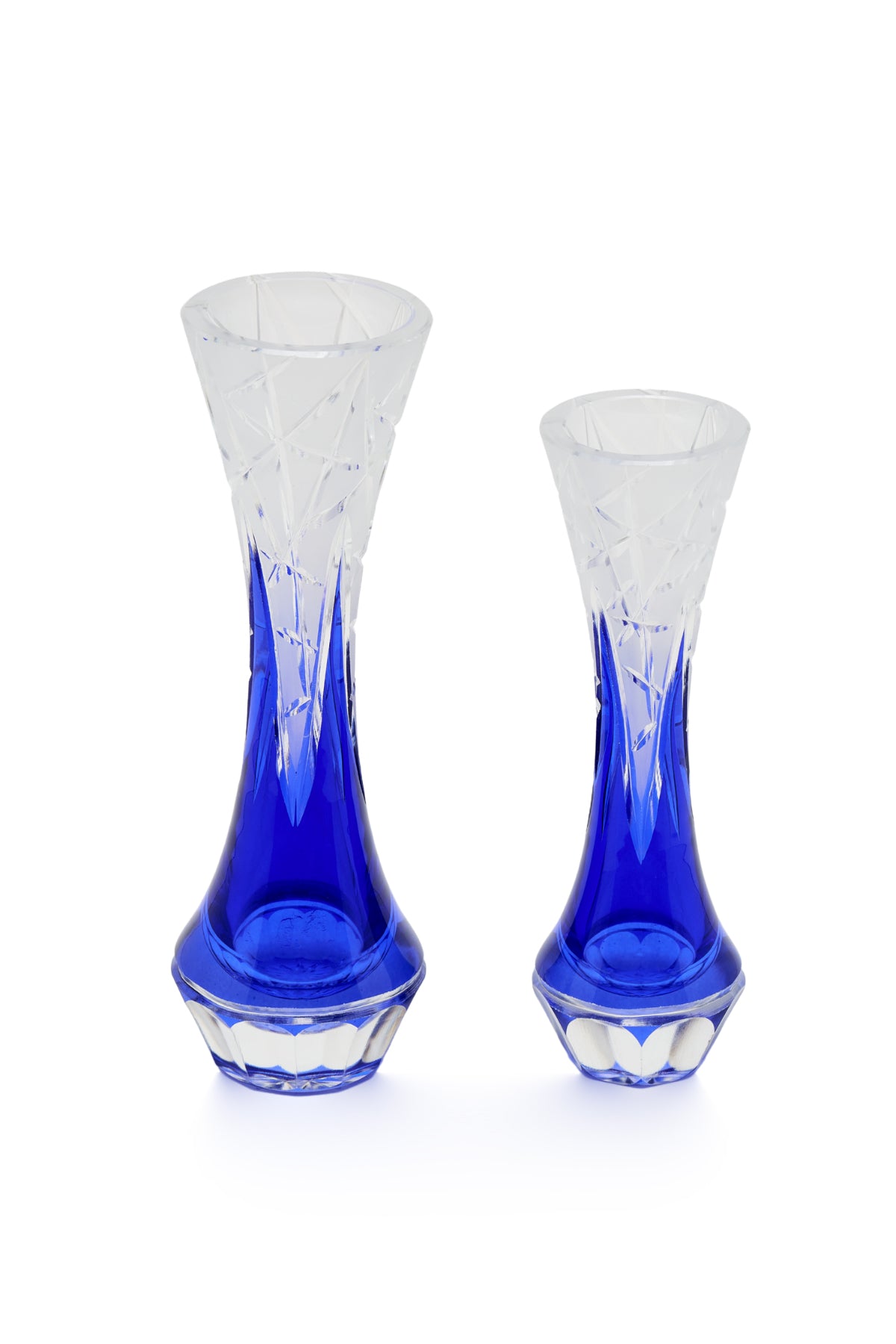 ELSA CRYSTAL Bohemia Lunaria Küçük Vazo Mavi