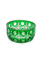 ELSA CRYSTAL Bohemia Lunaria Small Bowl Green