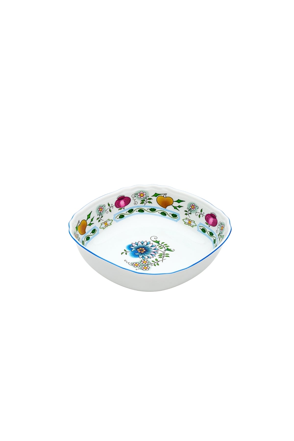 CESKY PORCELAN DUBİ 1860 Cibulak Derin Tabak Renkli