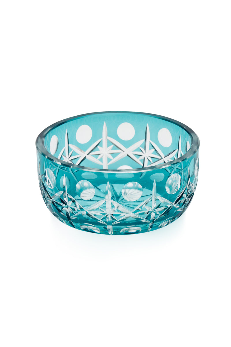 ELSA CRYSTAL Bohemia Lunaria Küçük Kase Azur