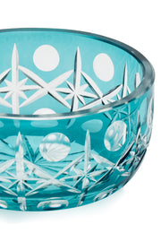 ELSA CRYSTAL Bohemia Lunaria Küçük Kase Azur