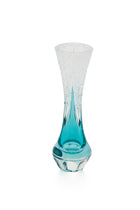ELSA CRYSTAL Bohemia Lunaria Small Vase Azur