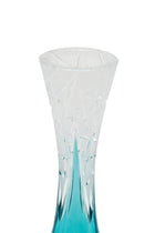 ELSA CRYSTAL Bohemia Lunaria Small Vase Azur