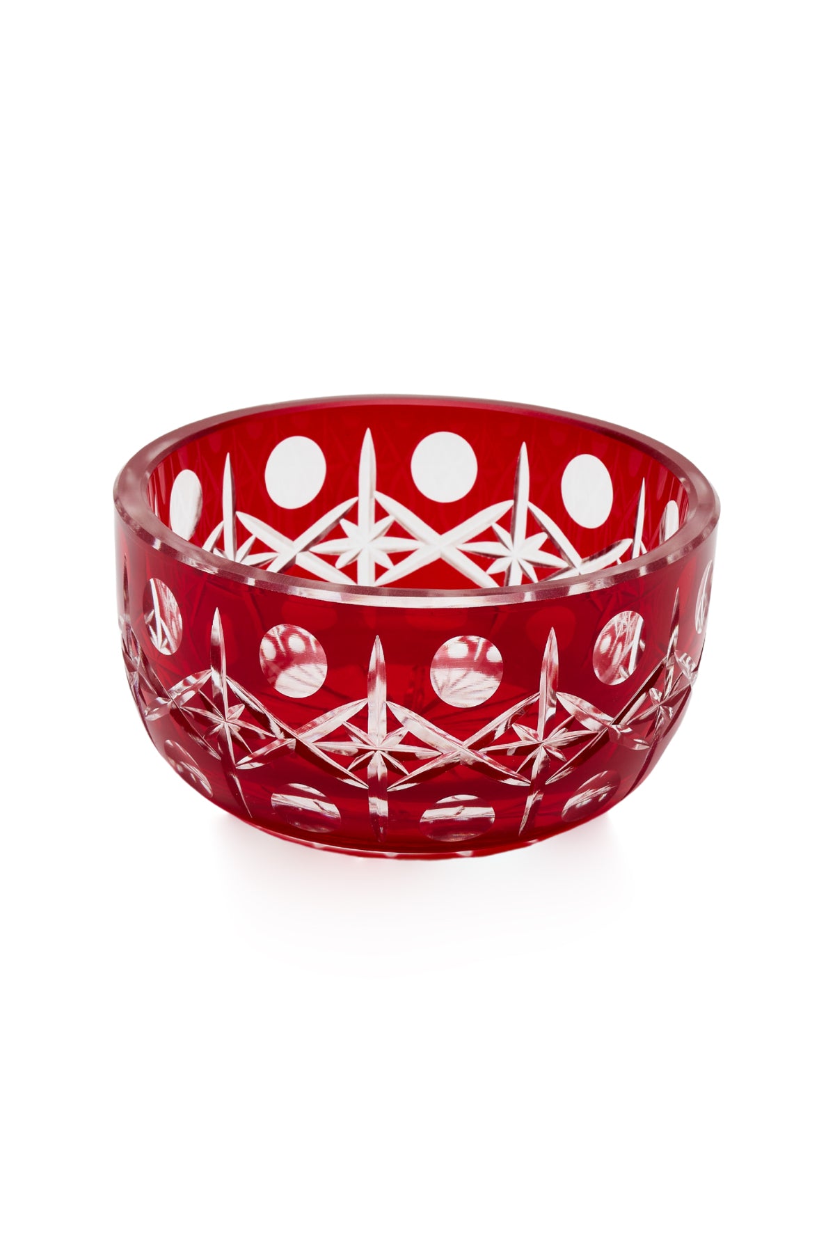 ELSA CRYSTAL Bohemia Lunaria Küçük Kase Kırmızı