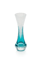 ELSA CRYSTAL Bohemia Lunaria Small Vase Azur