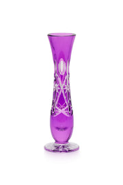 ELSA CRYSTAL Bohemia Lunaria Small Vase Lilac