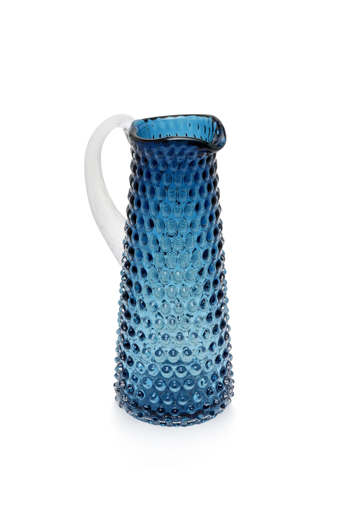 ELSA CRYSTAL Bohemia Lunaria Jug Blue