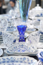ELSA CRYSTAL Bohemia Lunaria Orta Vazo Mavi