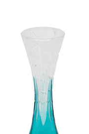 ELSA CRYSTAL Bohemia Lunaria Small Vase Azur