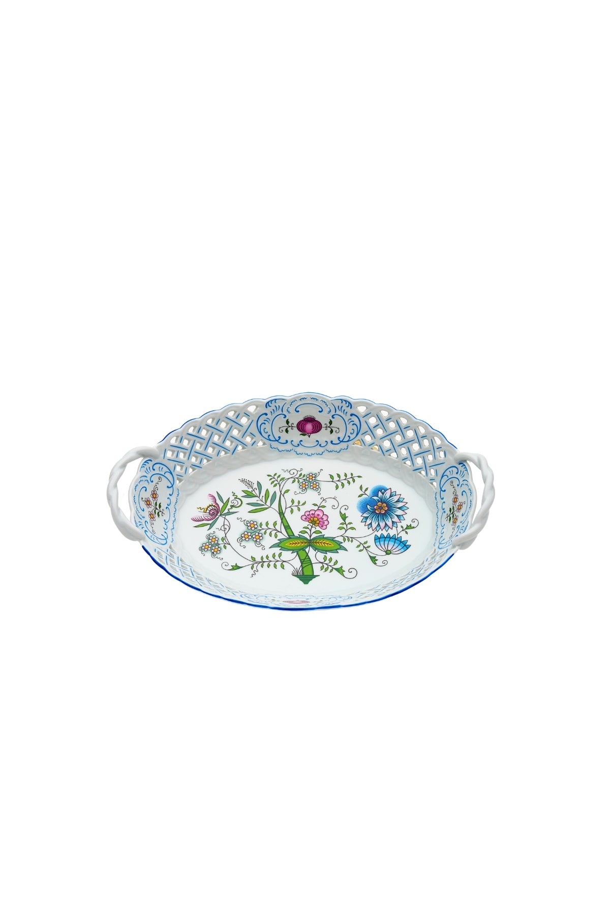 CESKY PORCELAN DUBİ 1860 Cibulak Sepet Renkli