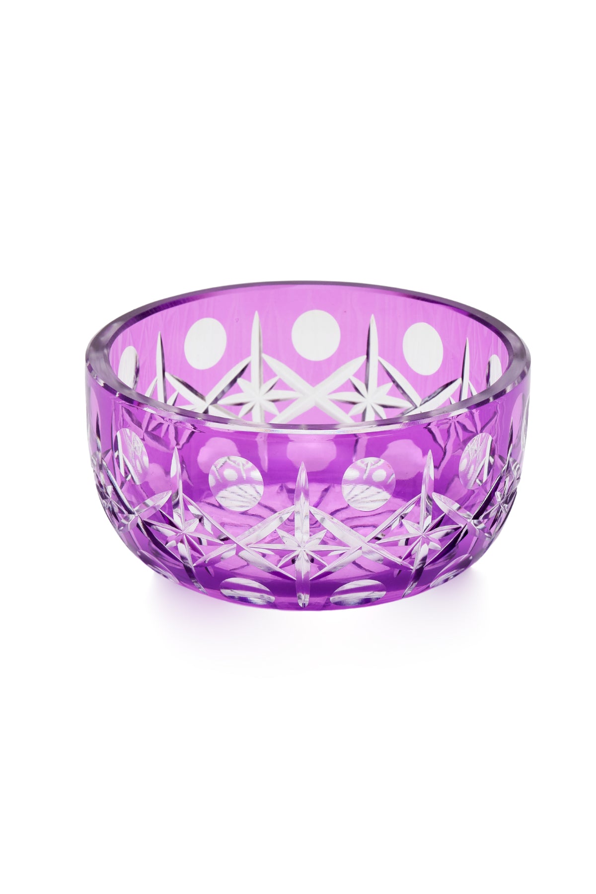 ELSA CRYSTAL Bohemia Lunaria Küçük Kase Eflatun