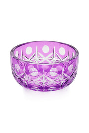 ELSA CRYSTAL Bohemia Lunaria Küçük Kase Eflatun