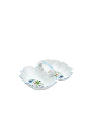 CESKY PORCELAN DUBİ 1860 Cibulak Birleşik 2 Bölümlü Ufak Tabak Renkli