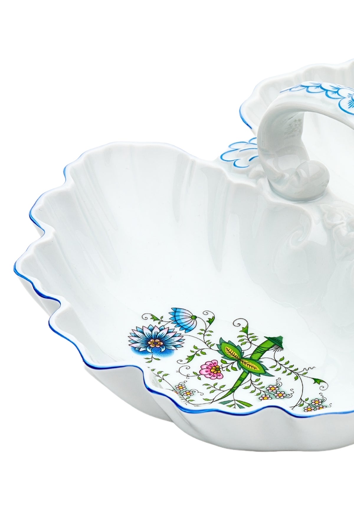 CESKY PORCELAN DUBİ 1860 Cibulak Birleşik 2 Bölümlü Ufak Tabak Renkli