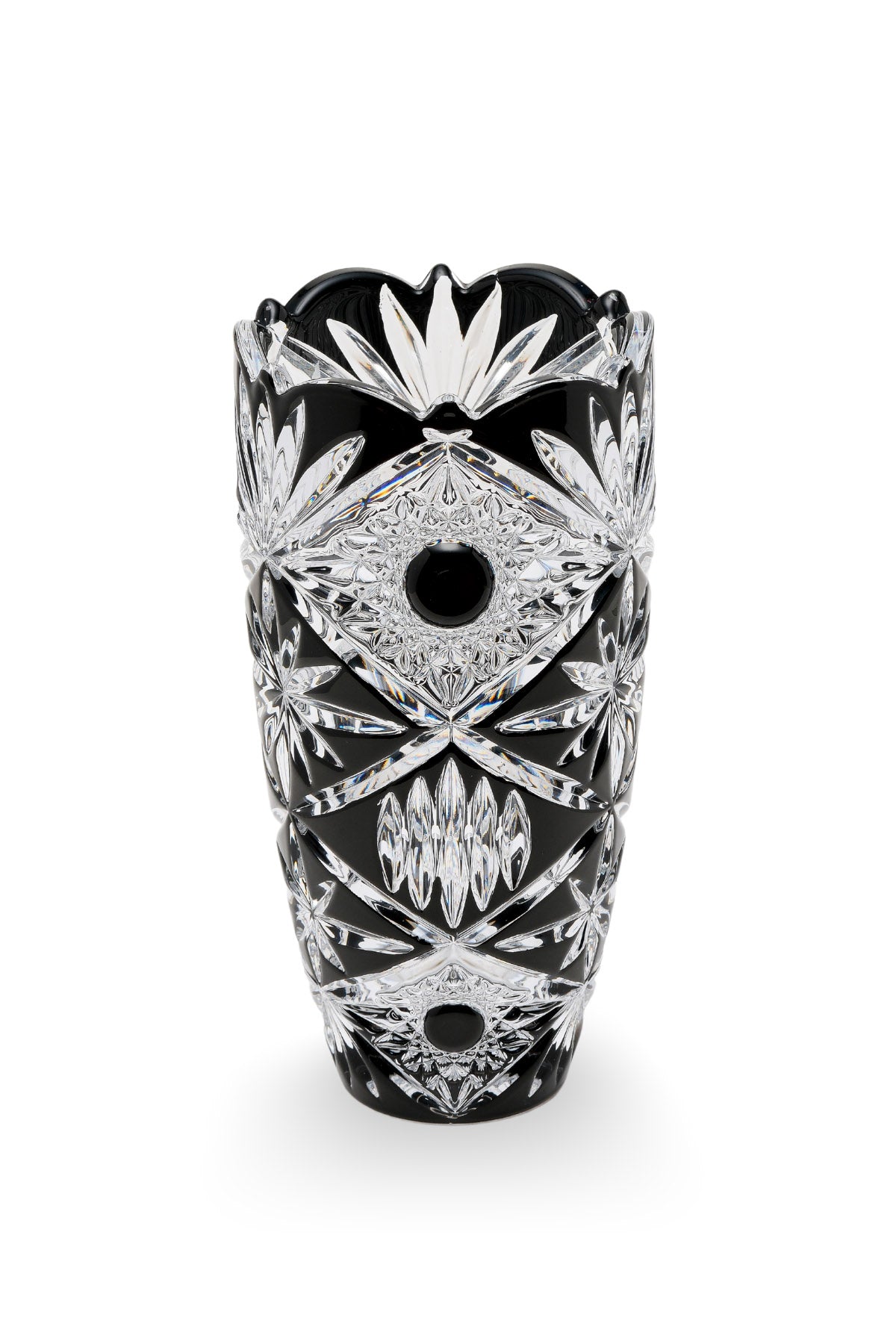 ELSA CRYSTAL Bohemia Maravelle Kapalı Ağız Vazo Siyah