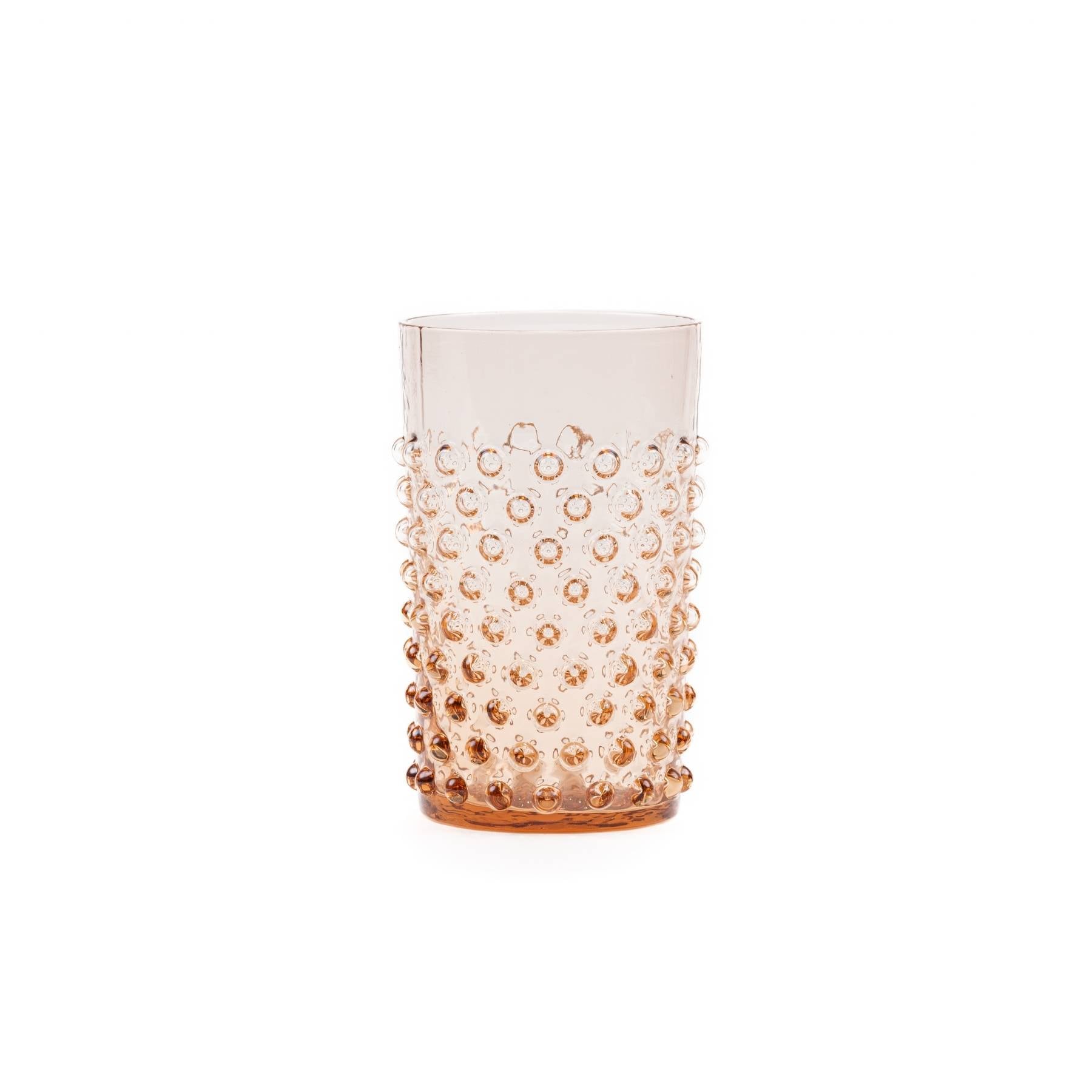Elsa Crystal Bubble Hobnail Tumbler, Bardak, Brown, 250 ml