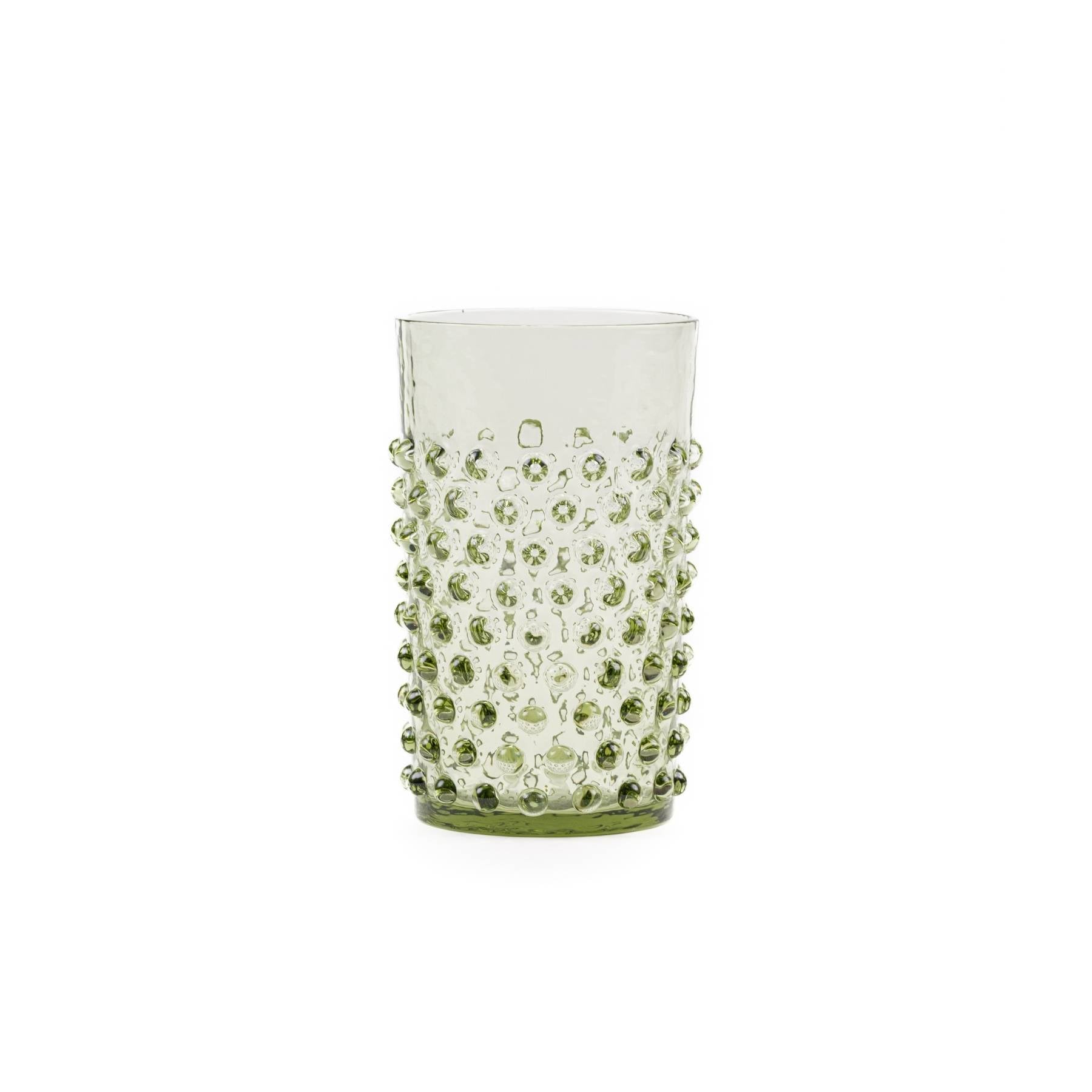 Elsa Crystal Bubble Hobnail Tumbler, Bardak, Olivegreen, 250 ml