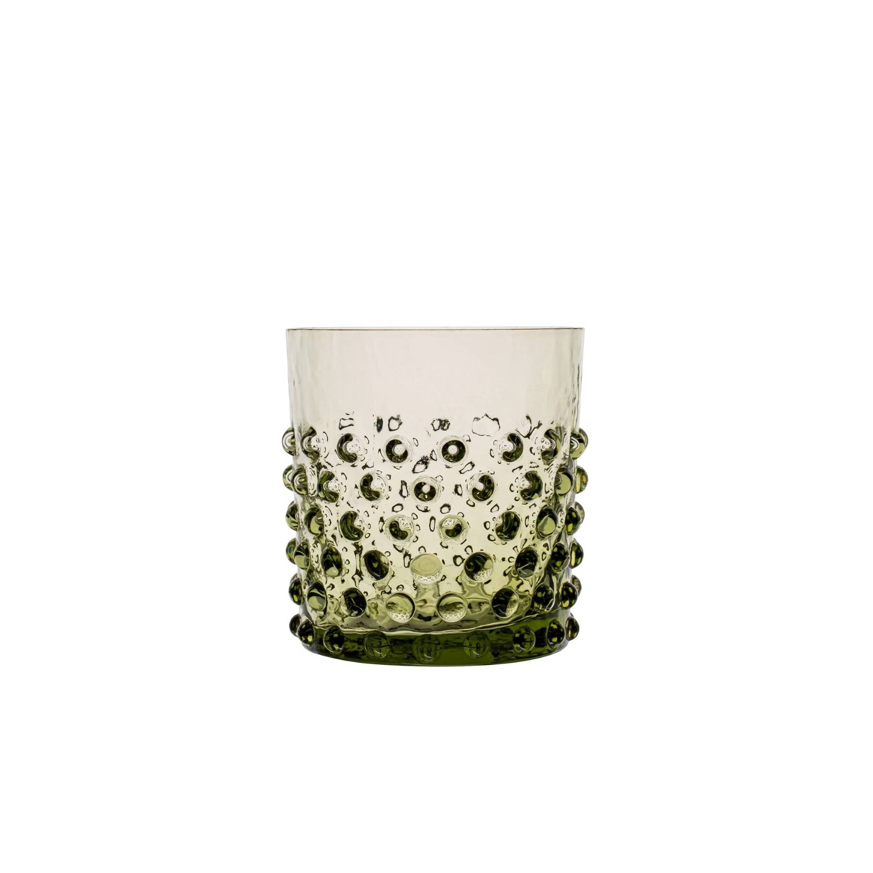 Elsa Crystal Bubble Hobnail Short, Bardak, Olivegreen, 150 ml