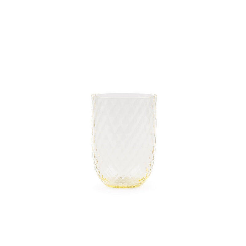 Elsa Crystal Bubble Bamboo Tumbler, Çizgili Bardak, Citron, 250 ml
