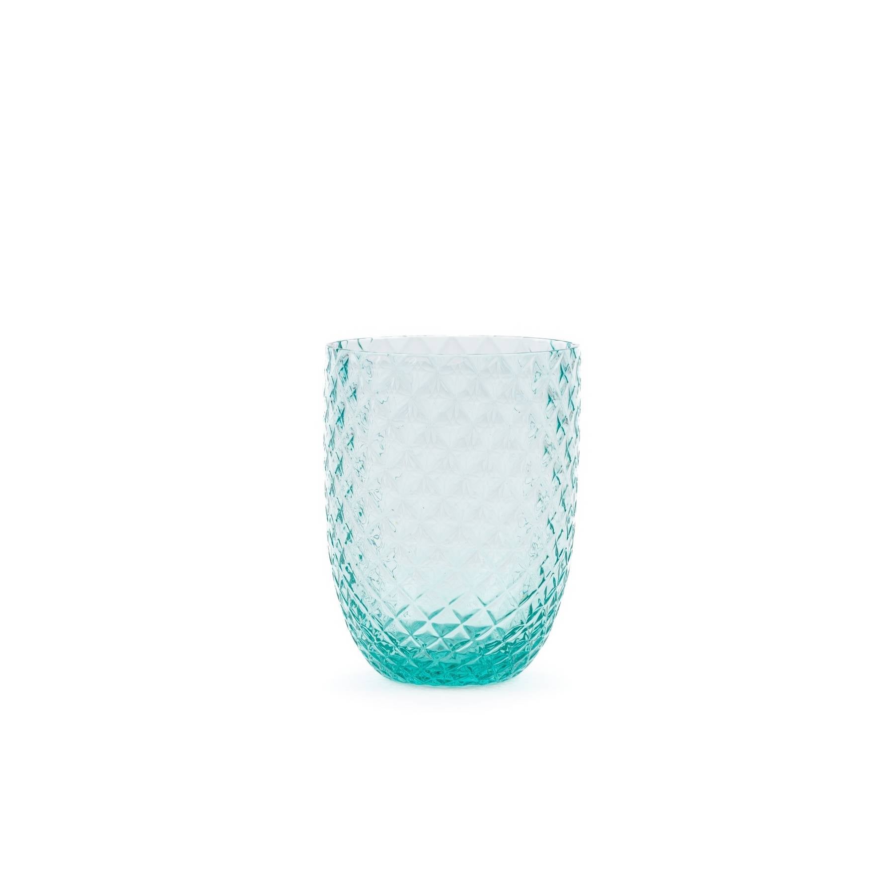 Elsa Crystal Bubble Bamboo Tumbler, Çizgili Bardak, Beryl, 250 ml