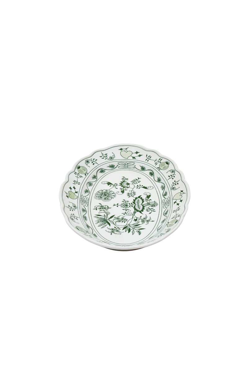 CESKY PORCELAN DUBİ 1860 Cibulak Oval Tabak Yeşil