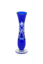 ELSA CRYSTAL Bohemia Lunaria Küçük Vazo Mavi