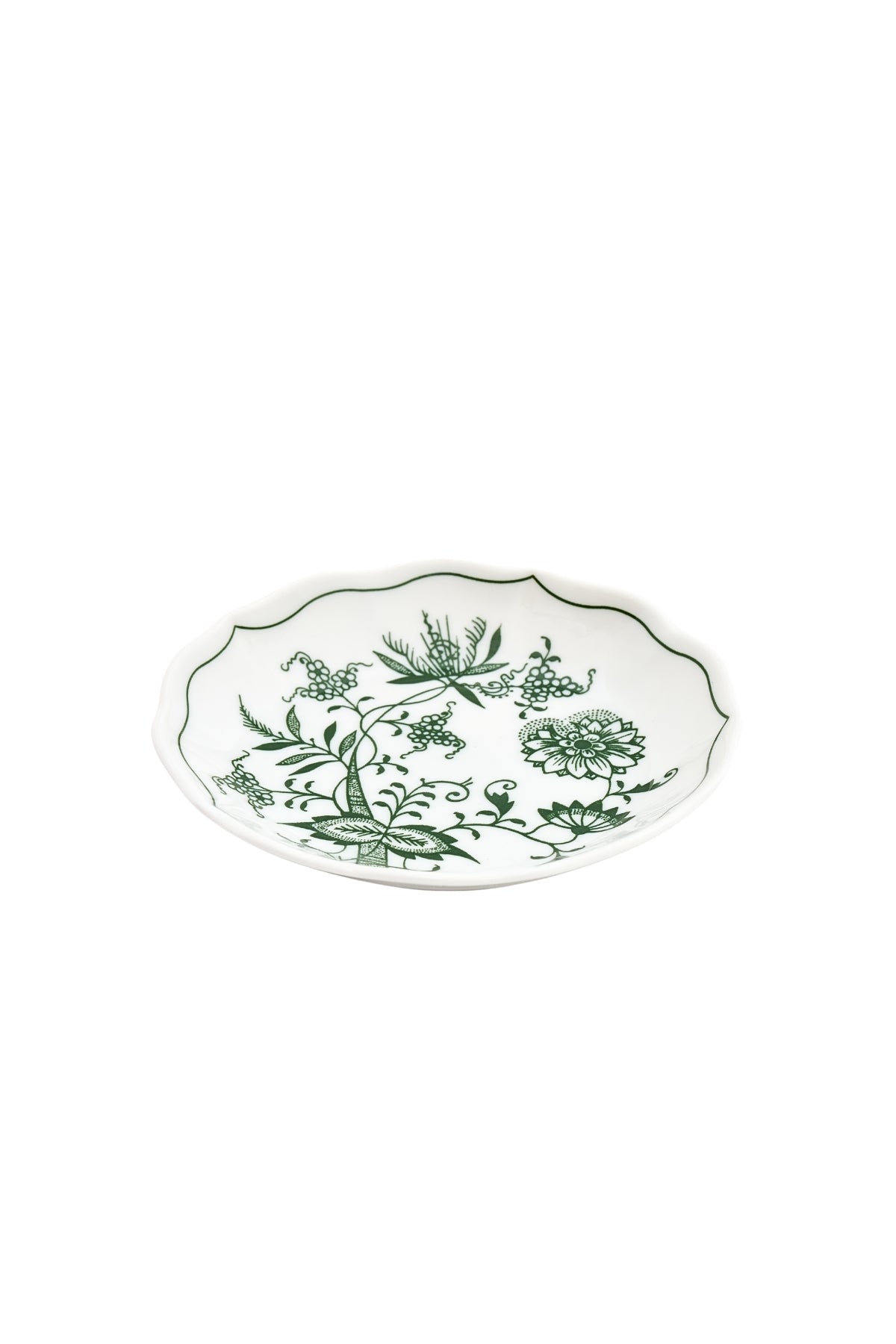 CESKY PORCELAN DUBİ 1860 Cibulak Fincan ve Fincan Tabağı Yeşil