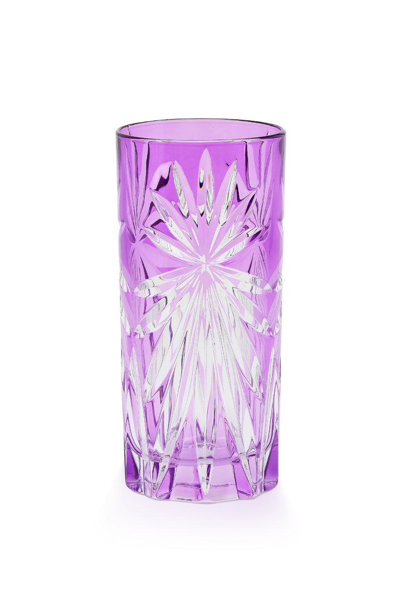 ELSA CRYSTAL Bohemia Laguna Oasis Long Meşrubat Bardağı Mor