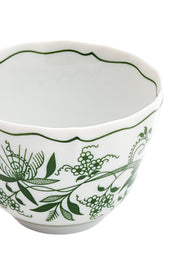 CESKY PORCELAN DUBİ 1860 Cibulak Fincan ve Fincan Tabağı Yeşil
