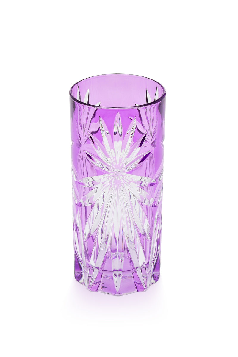 ELSA CRYSTAL Bohemia Laguna Oasis Long Meşrubat Bardağı Mor