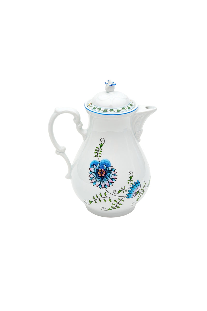 CESKY PORCELAN DUBİ 1860 Cibulak Kahve Sürahisi Renkli