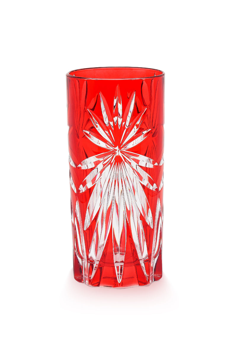 ELSA CRYSTAL Bohemia Laguna Oasis Long Meşrubat Bardağı Pembe
