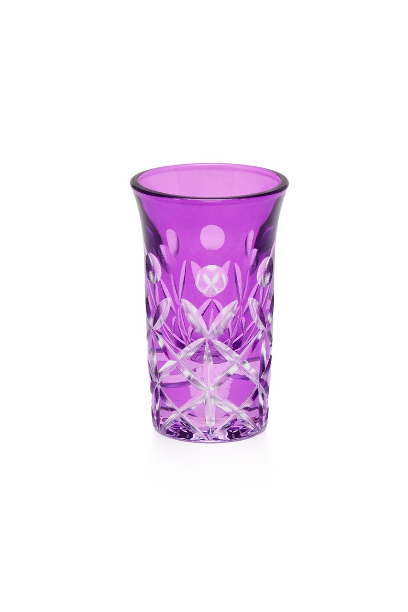 ELSA CRYSTAL Bohemia Alya Kahve Yanı Bardağı Mor