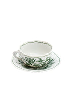 CESKY PORCELAN DUBİ 1860 Cibulak Fincan ve Fincan Tabağı Yeşil