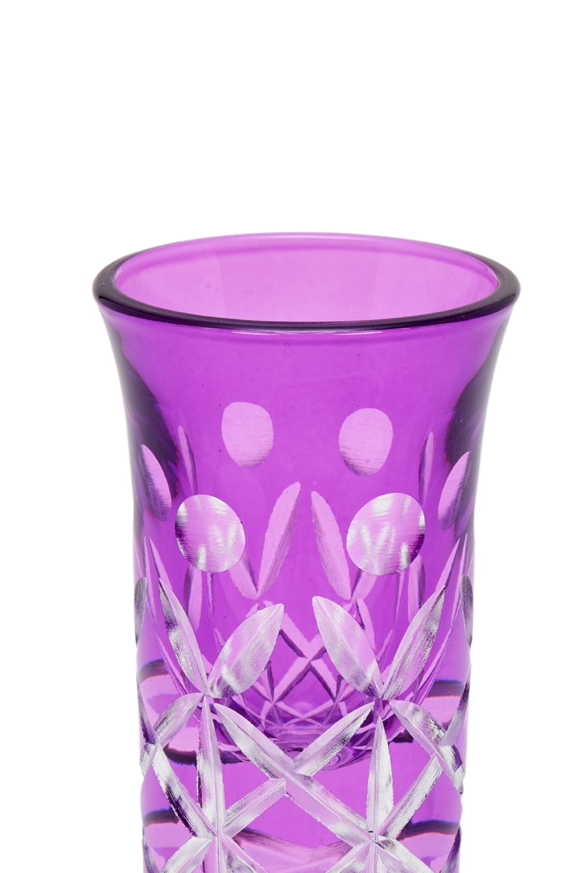 ELSA CRYSTAL Bohemia Alya Kahve Yanı Bardağı Mor