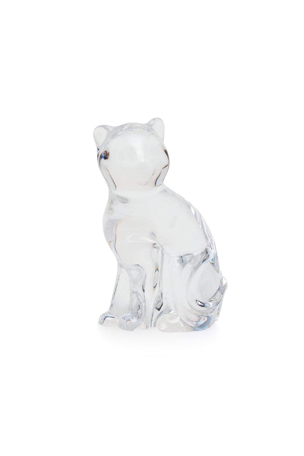 ELSA CRYSTAL Bohemia Aquarine Kedi Figür Beyaz