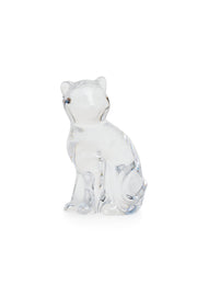 ELSA CRYSTAL Bohemia Aquarine Kedi Figür Beyaz