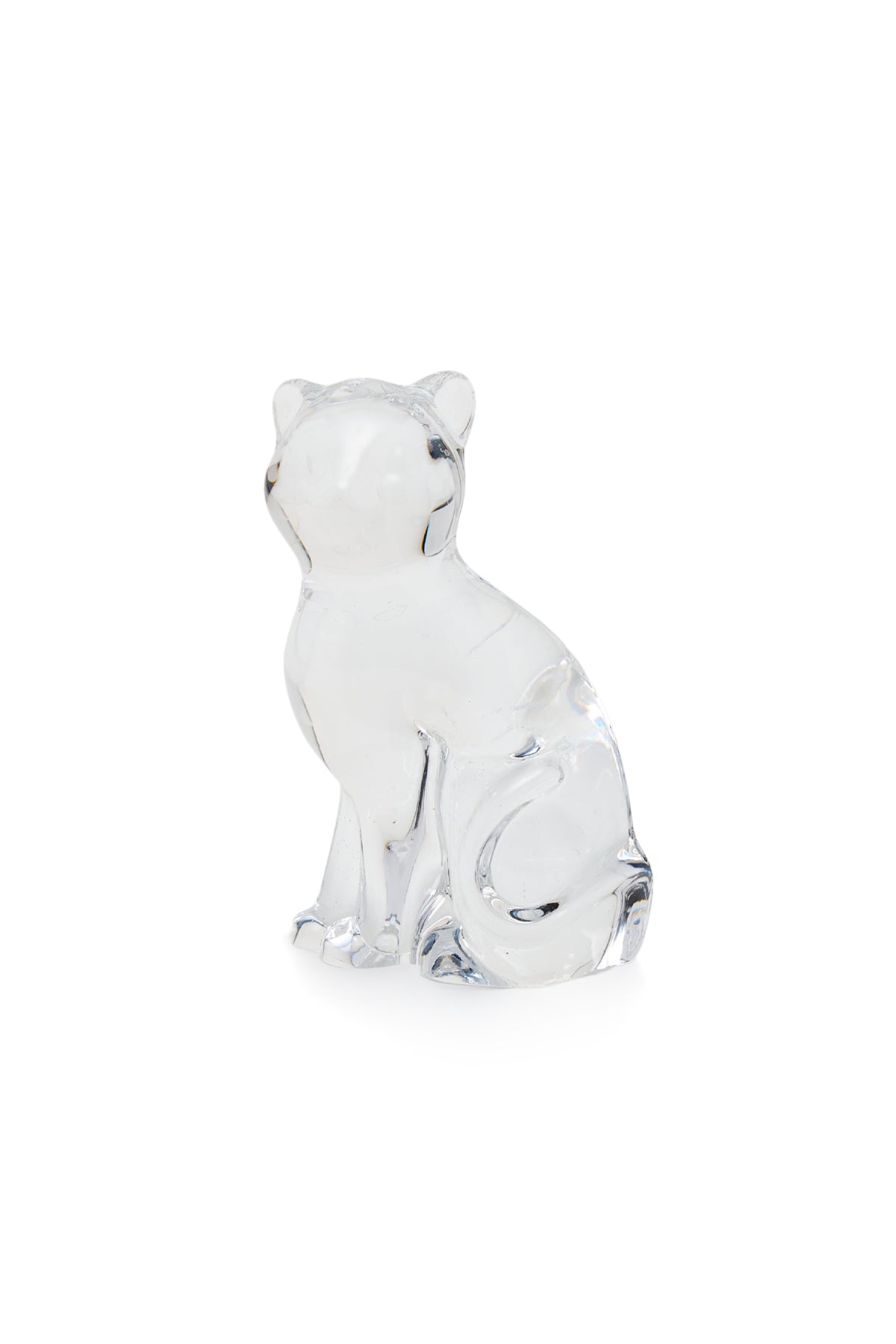 ELSA CRYSTAL Bohemia Aquarine Kedi Figür Beyaz