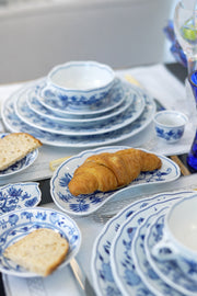 CESKY PORCELAN DUBİ 1860 Cibulak Sunum Tabağı Mavi