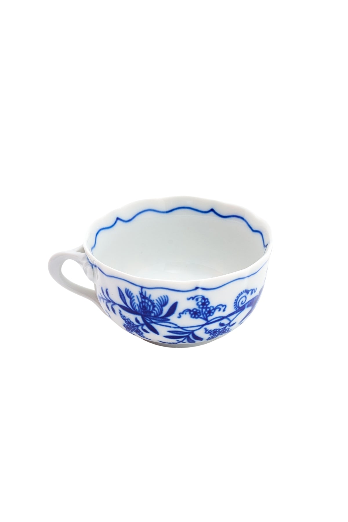 CESKY PORCELAN DUBİ 1860 Cibulak Fincan ve Fincan Tabağı Mavi