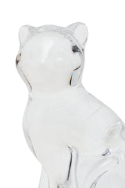 ELSA CRYSTAL Bohemia Aquarine Kedi Figür Beyaz