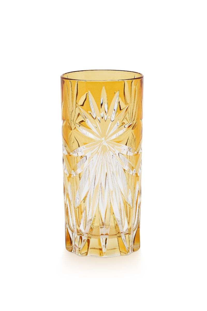 ELSA CRYSTAL Bohemia Laguna Oasis Long Meşrubat Bardağı Sarı