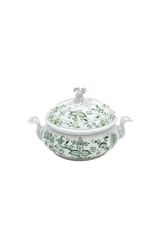 CESKY PORCELAN DUBI 1860 Cibulak Round Soup Pot Green