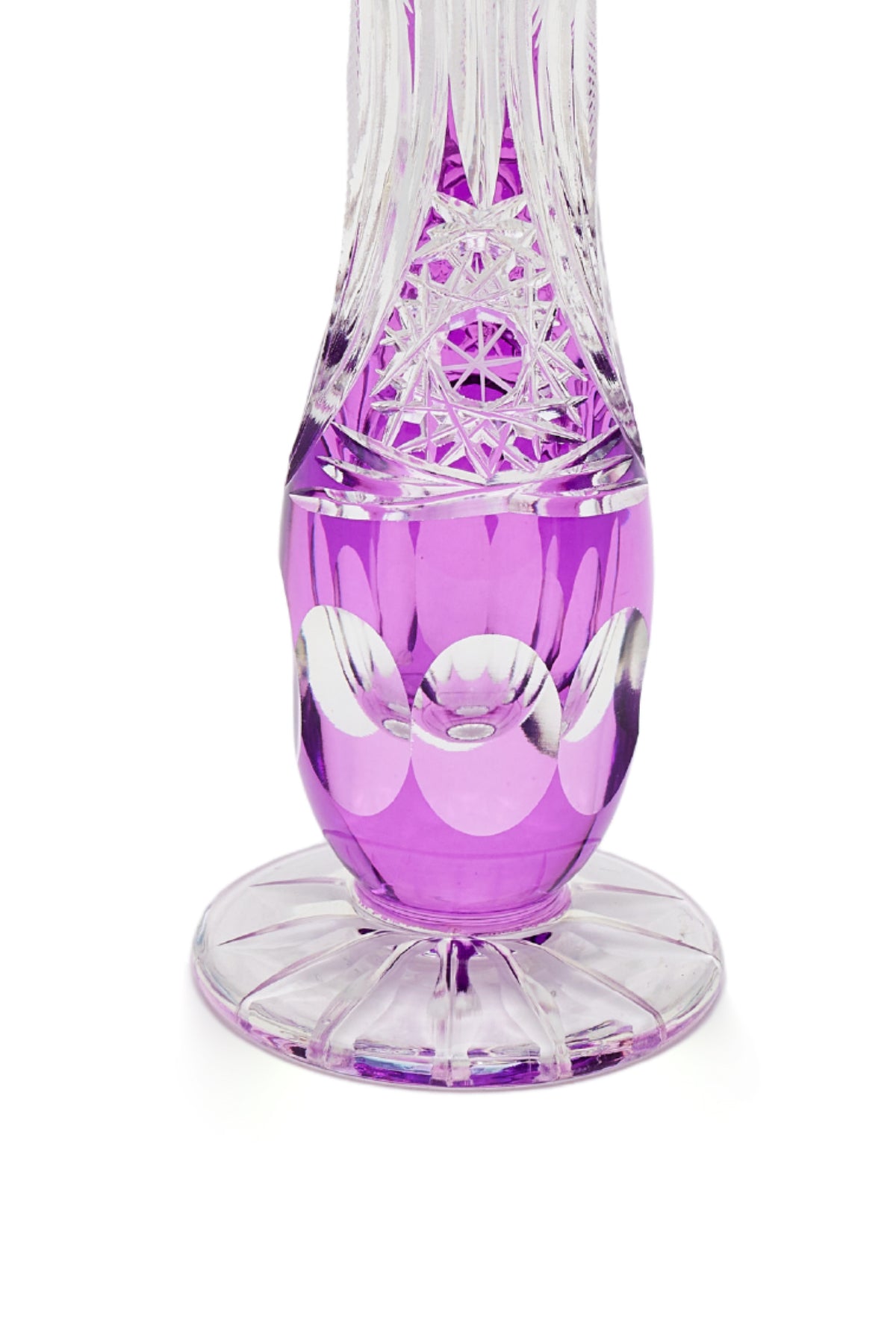 ELSA CRYSTAL Bohemia Lunaria Small Vase Lilac