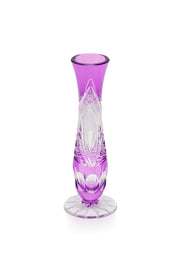 ELSA CRYSTAL Bohemia Lunaria Küçük Vazo Eflatun
