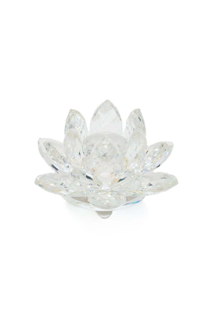 ELSA CRYSTAL Bohemia Oceanna Lotus Küçük Ebat Beyaz
