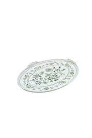 CESKY PORCELAN DUBİ 1860 Cibulak Oval Tepsi Yeşil