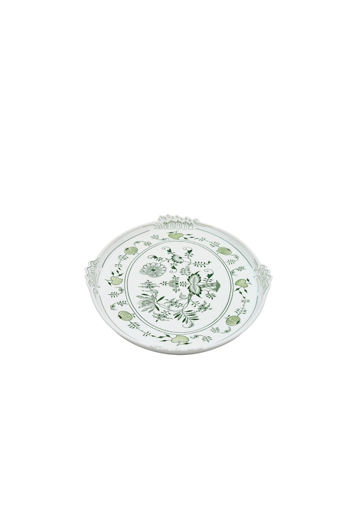 CESKY PORCELAN DUBİ 1860 Cibulak Oval Tepsi Yeşil